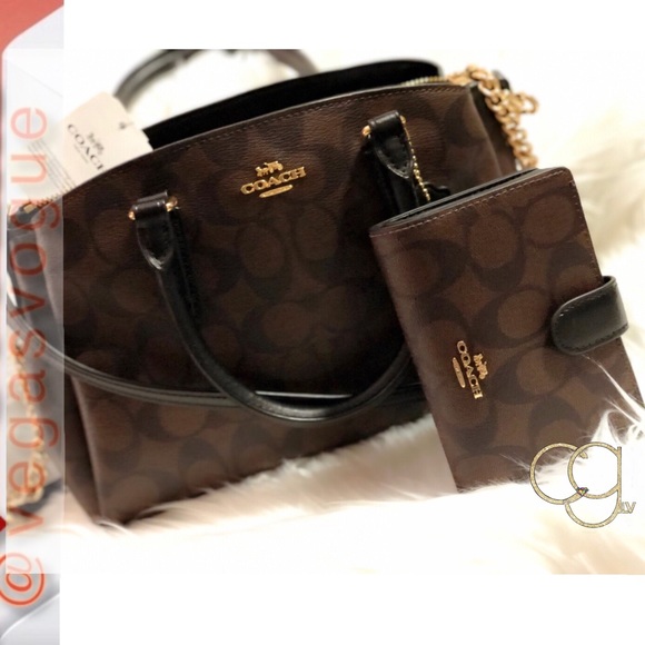 COACH Sig Mini Sage Crossbody & Sig PVC Wallet Med - Picture 2 of 8